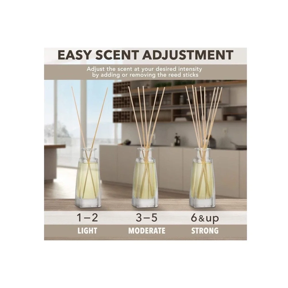 Reed Diffuser with Natural Essential Oil Vanilla 3.4 Fl Oz - NIB